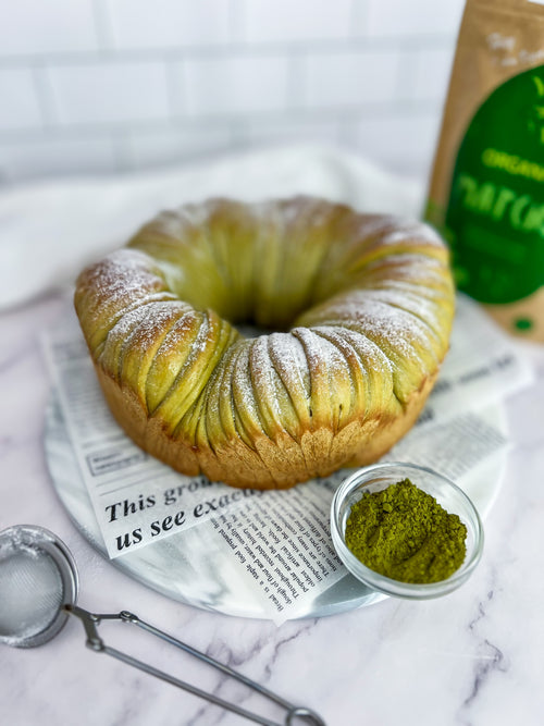 Matcha Bread with Nutella