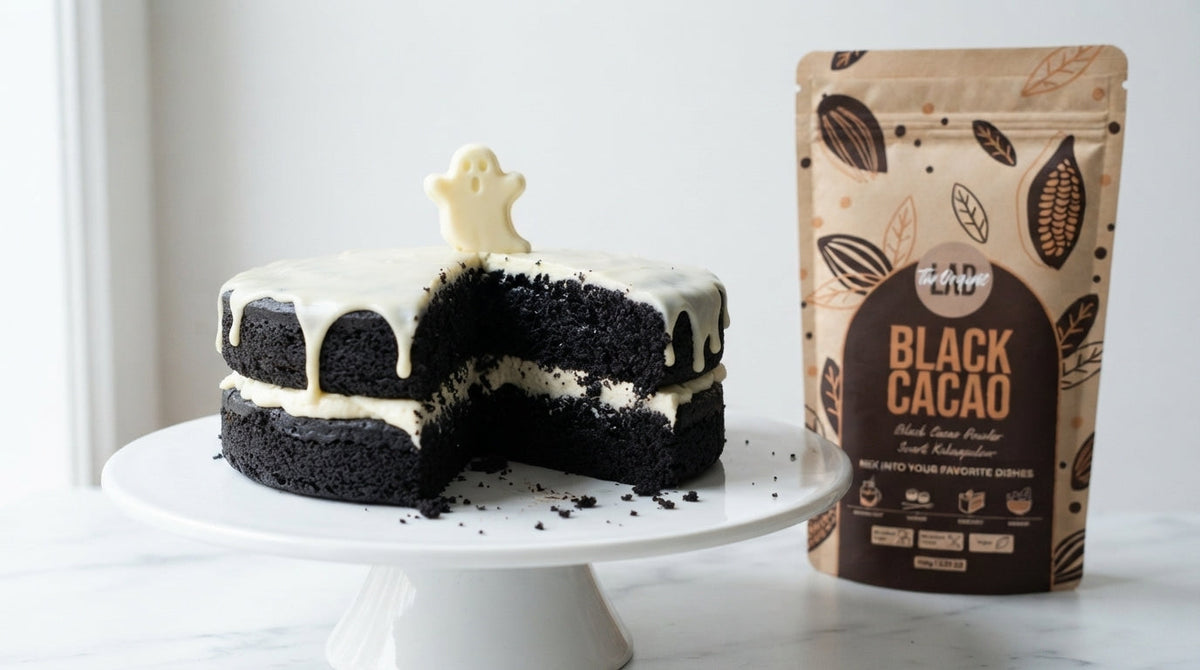 Black Cacao Layer Cake with Vanilla Cream