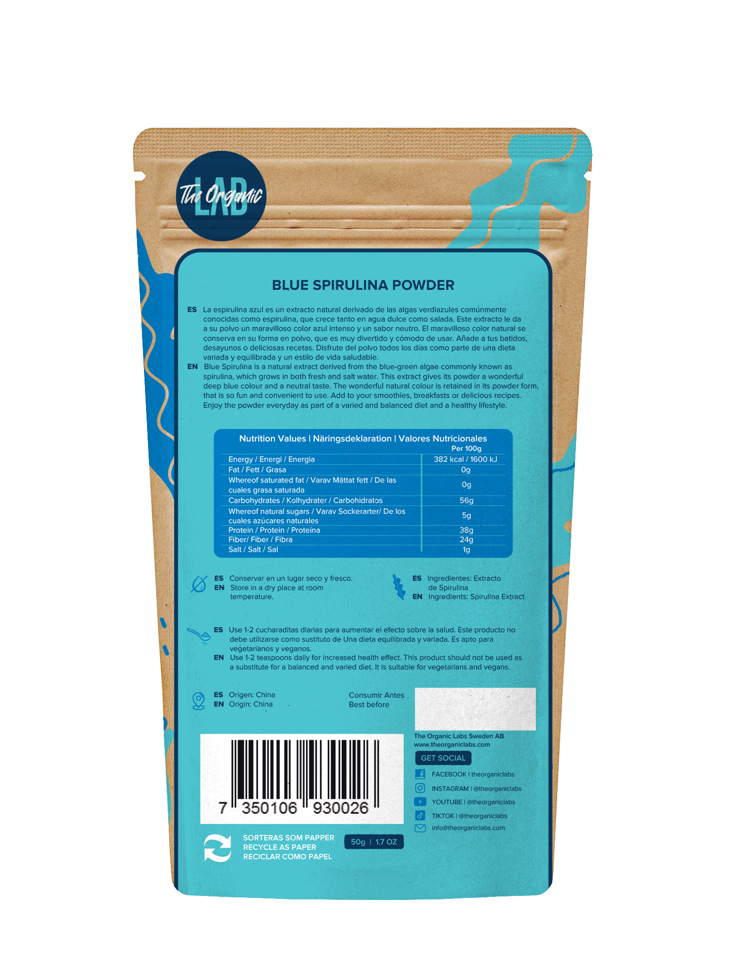 Blue Green Algae Spirulina Powder Extract