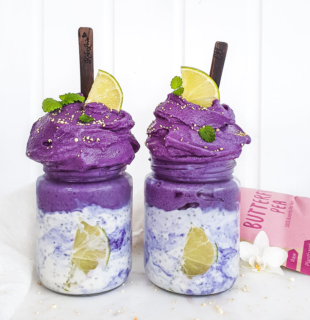 Butterfly Pea Chia Bomb