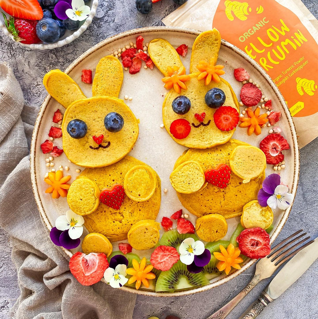 CURCUMIN BUNNY PANCAKES