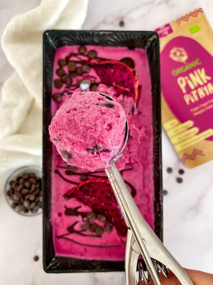 Pink Pitaya ice cream