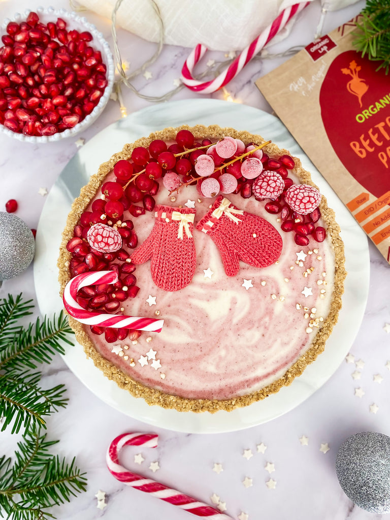 XMAS PEPPERMINT - BEETROOT CHEESECAKE