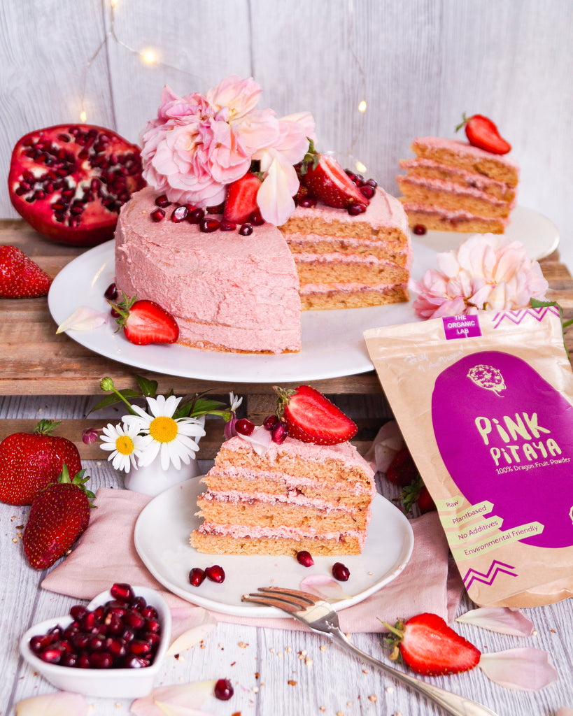Pink Pitaya Birthday Cake