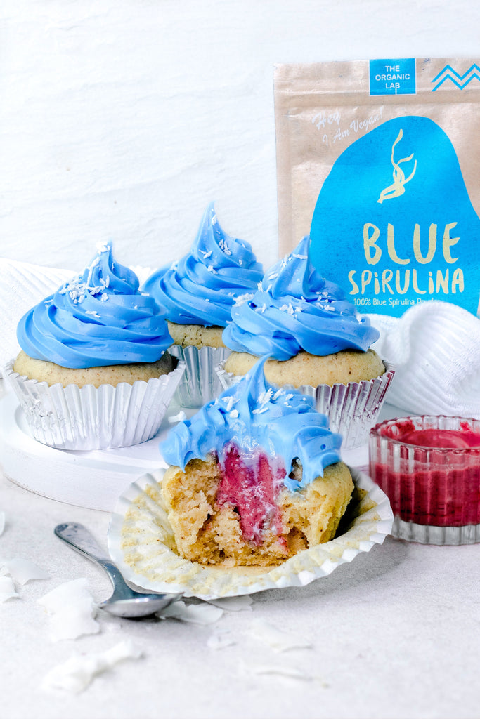 Blue Spirulina Cupcake Frost