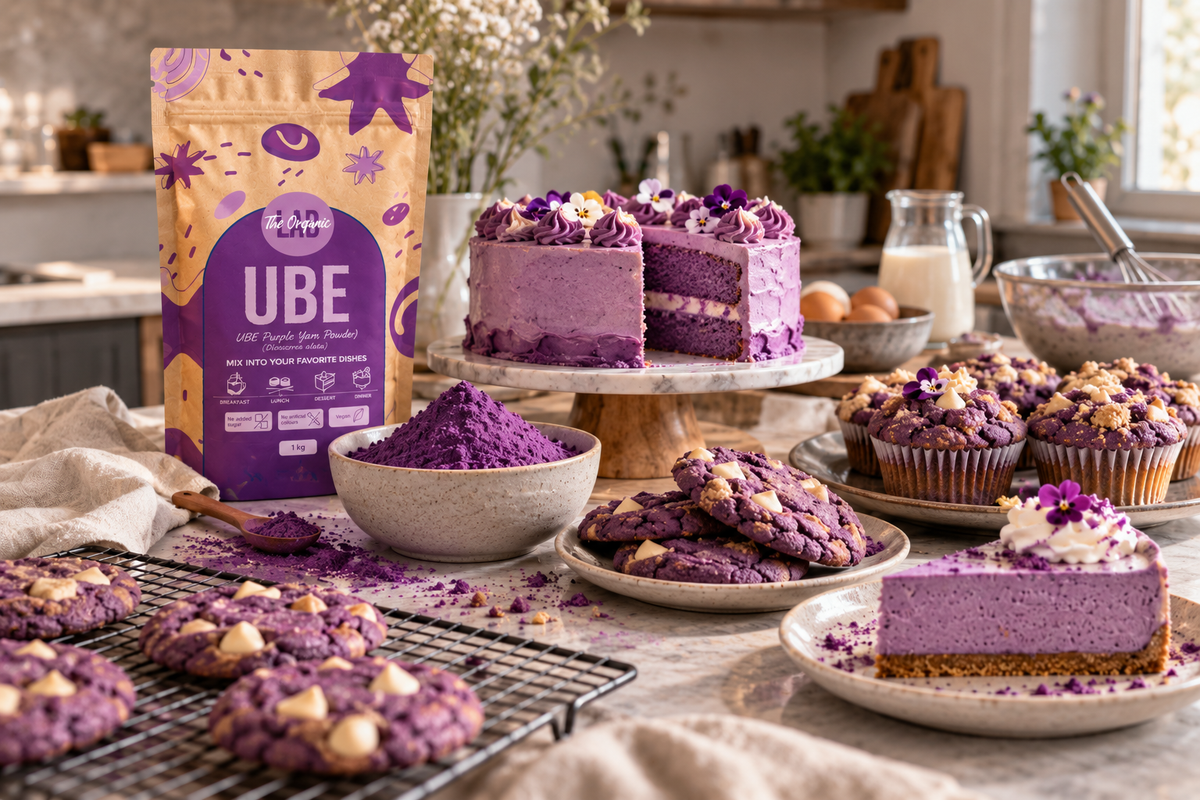 Baking with Ube powder for cakes, cookies, cheesecake and other bakery products