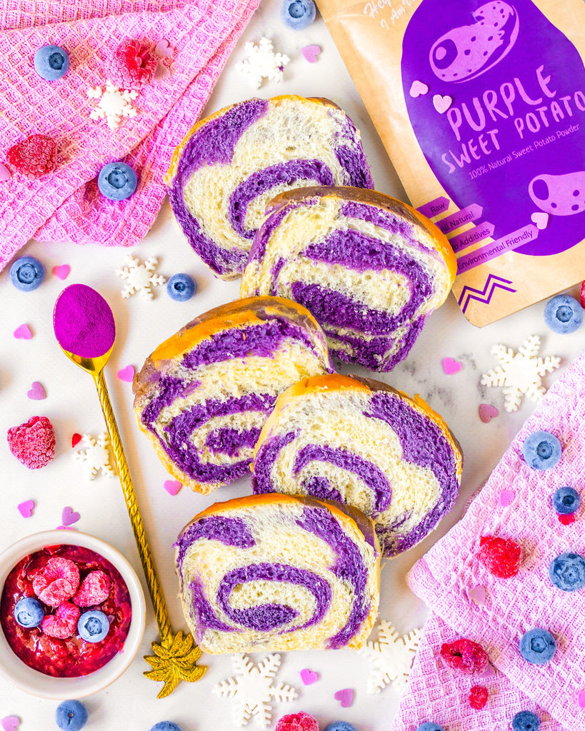 Purple Sweet Potato Brioche