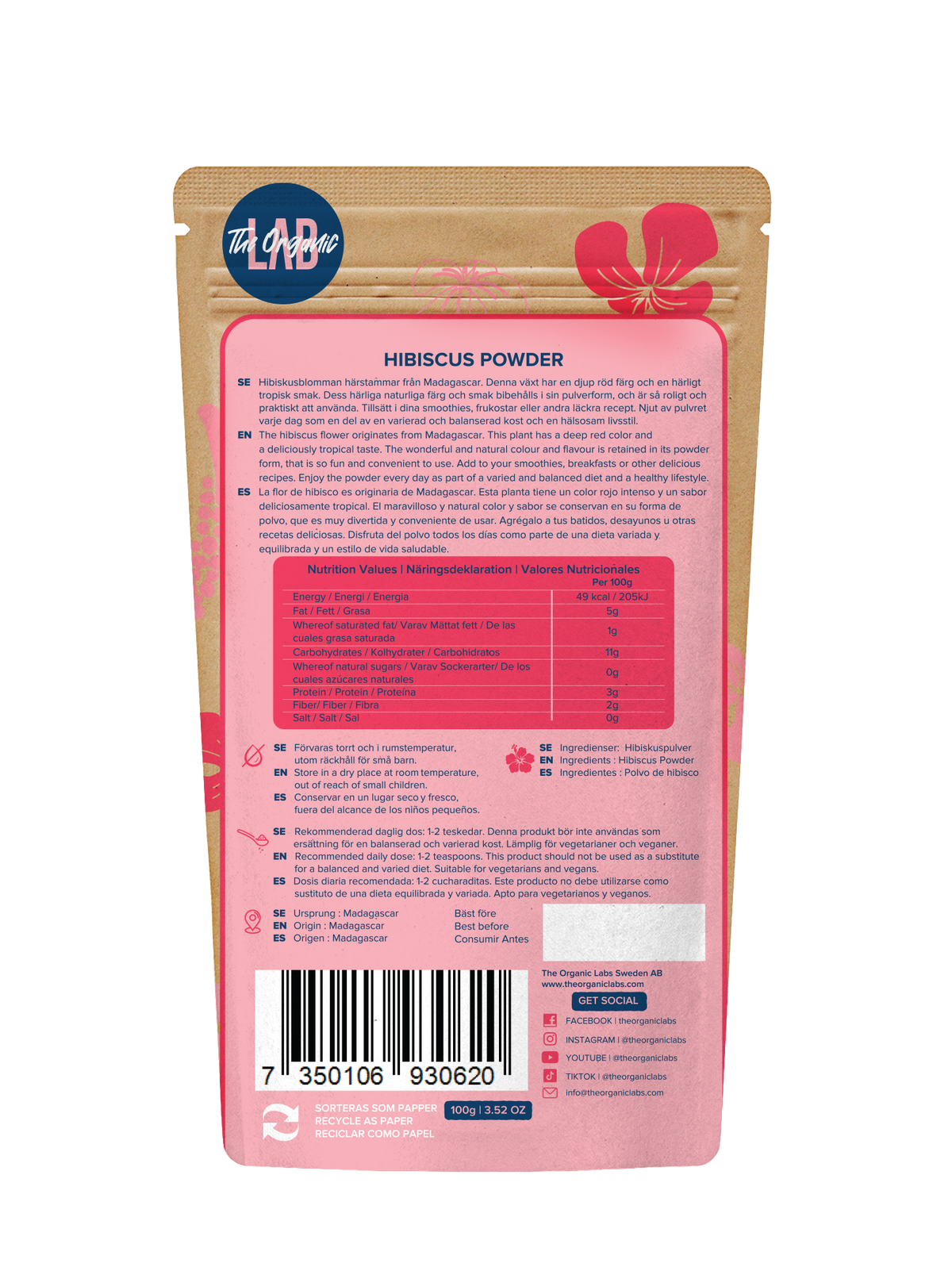 Hibiscus Powder – 100g