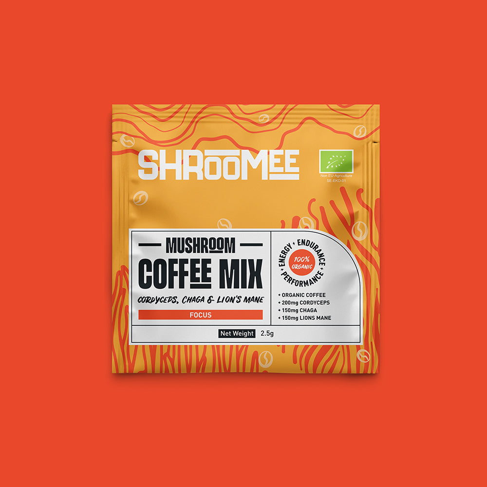 Organic Coffee Mushroom Mix Cordyceps , Chaga & Lions Mane