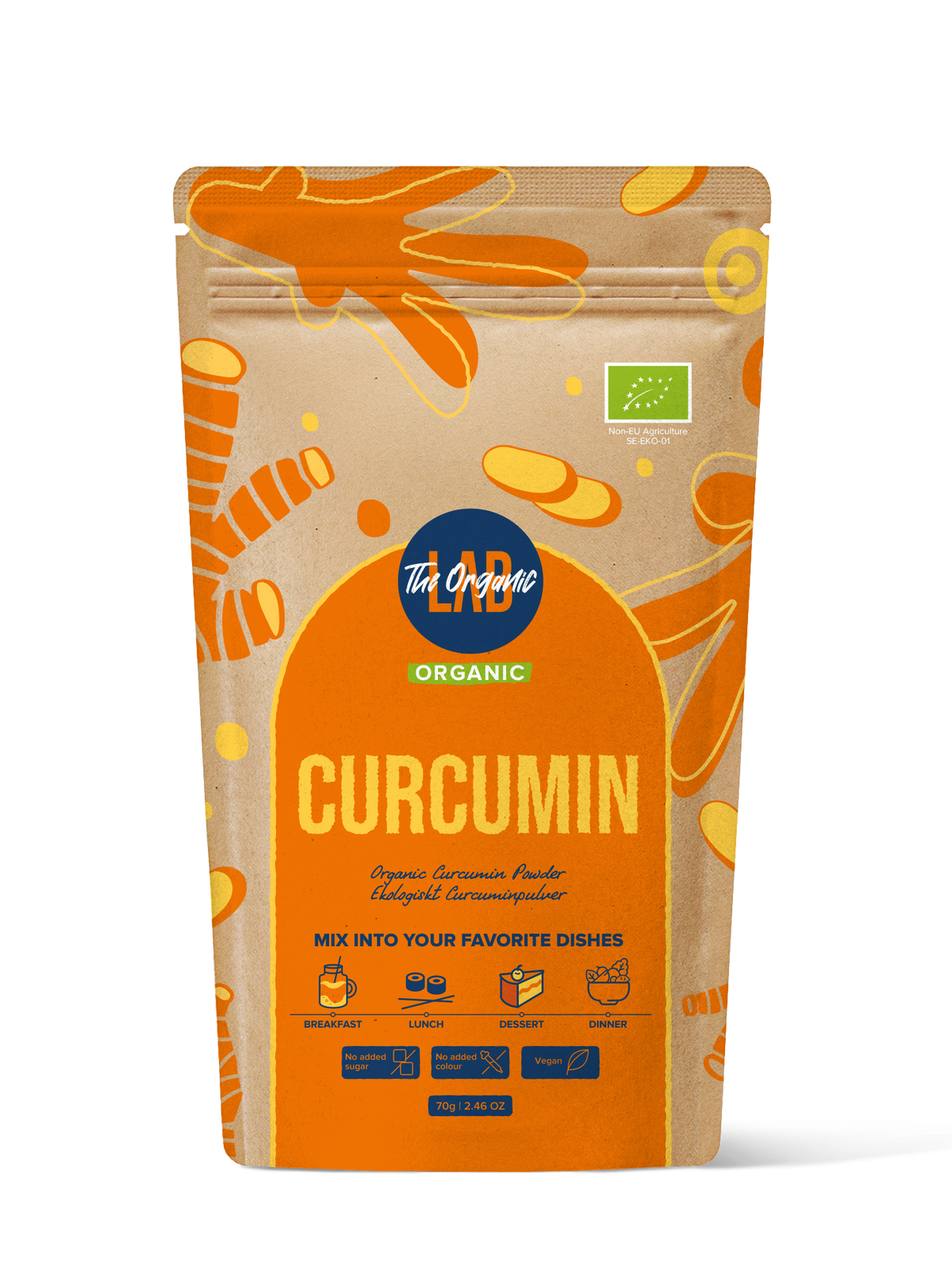 Organic Yellow Curcumin Powder 70g