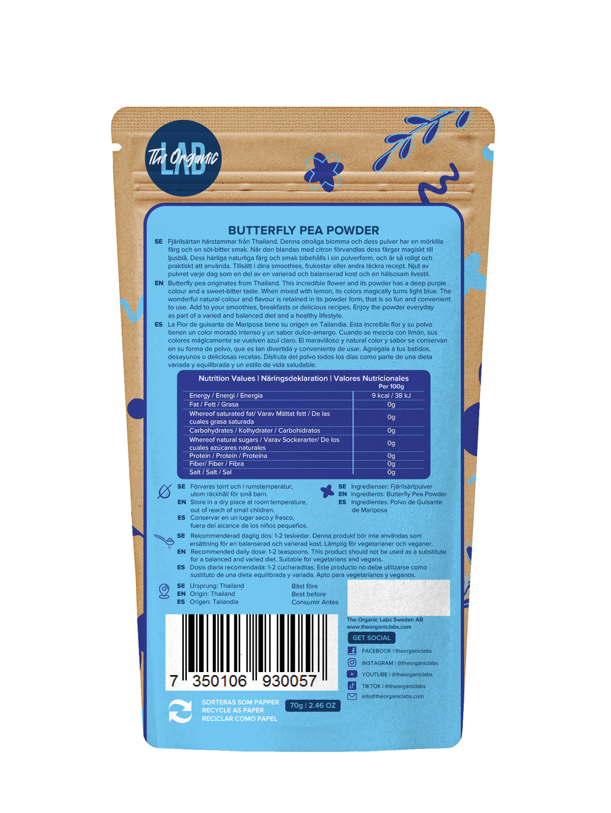 Butterfly Pea Powder 70g