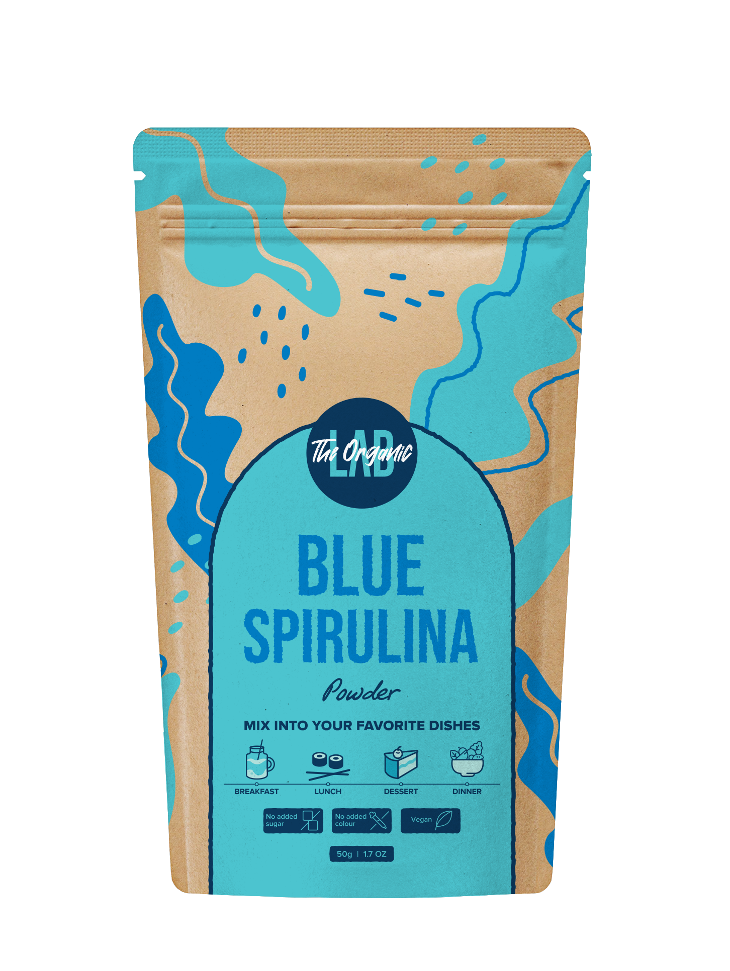 Großpackung blaues Spirulina-Pulver 25kg | Großhandelslieferant Europa
