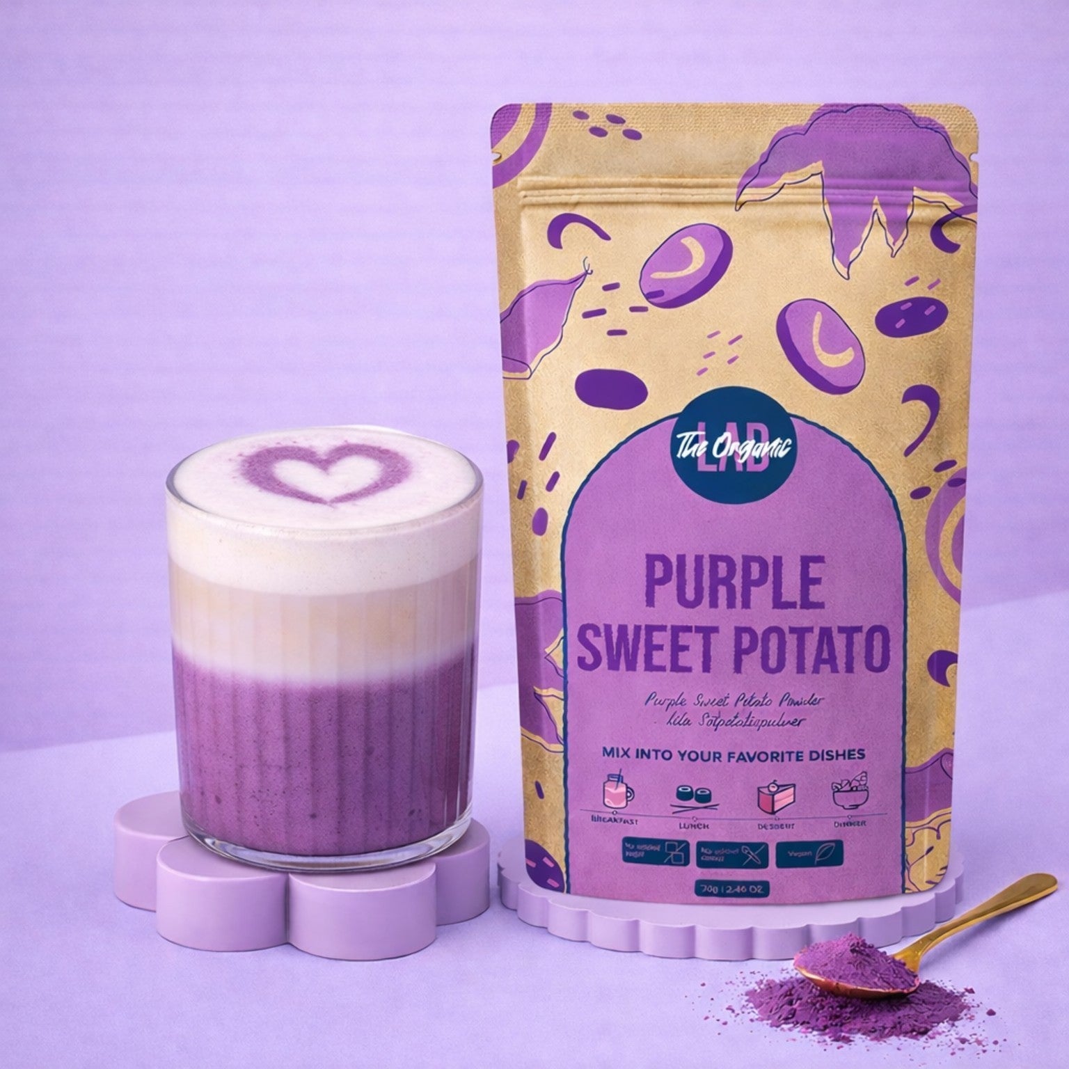 Lila Süßkartoffel/JAPANISCHES UBE Pulver 25kg Großpackung