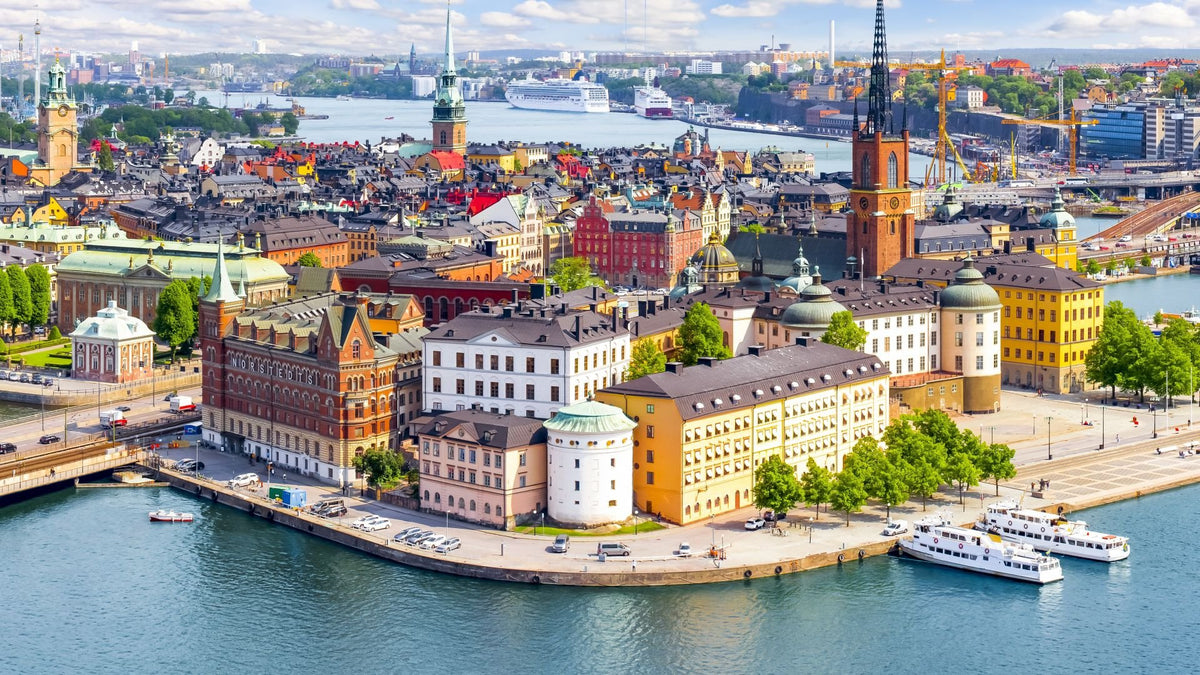 Stockholm city centre and Gamla stan, where The Organic Labs was founded
