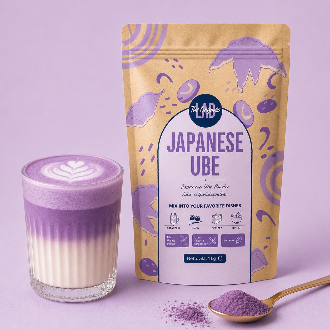 Lila Süßkartoffel/JAPANISCHES UBE Pulver 25kg Großpackung