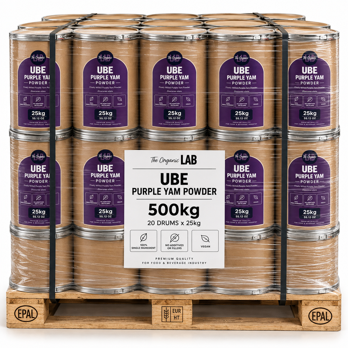 Velkoobchodní dodavatel prášku z ube v Evropě 500 kg – filipínský fialový batát (Dioscorea alata)