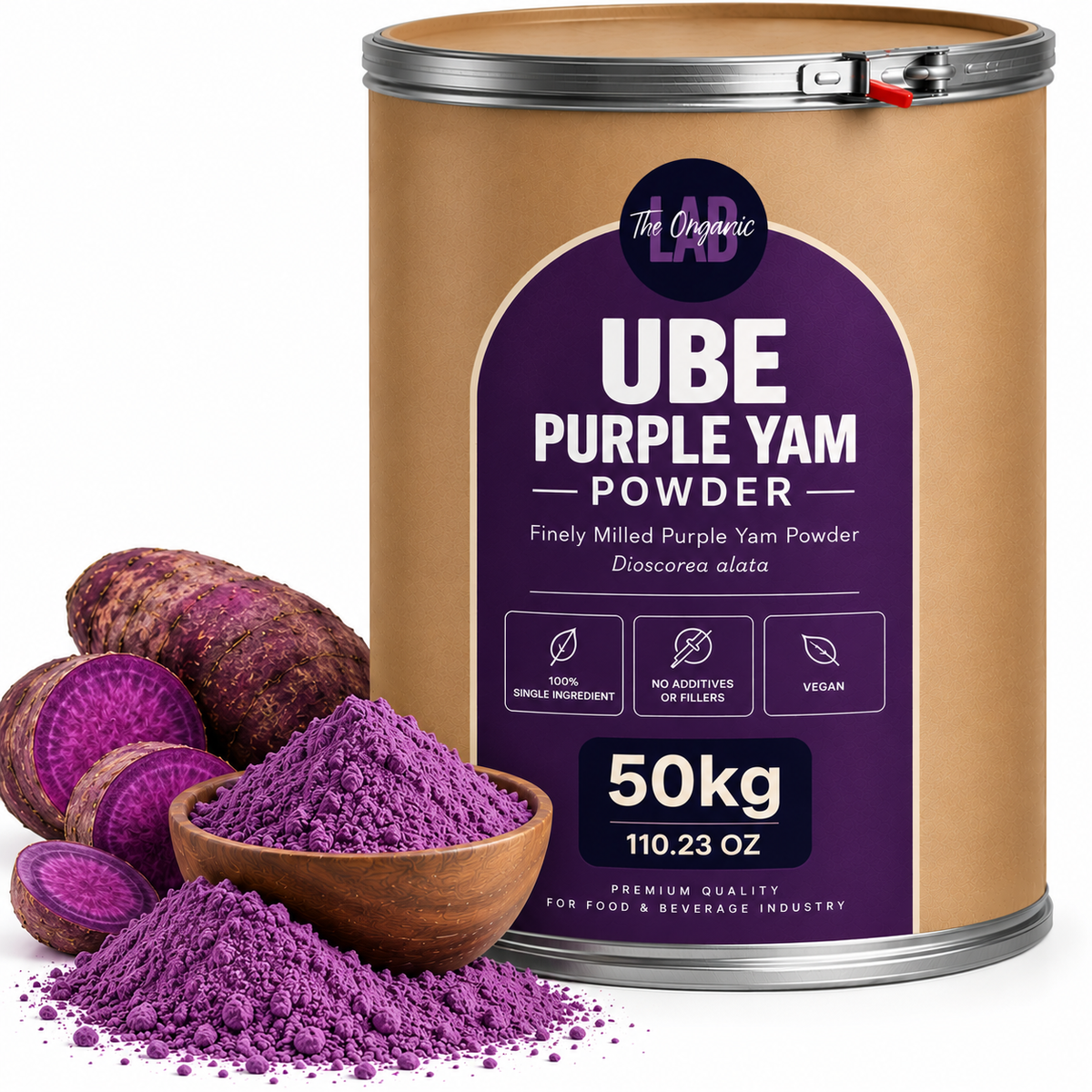 Bulk Ube Powder Supplier Europe 50kg – Philippine Purple Yam (Dioscorea alata)