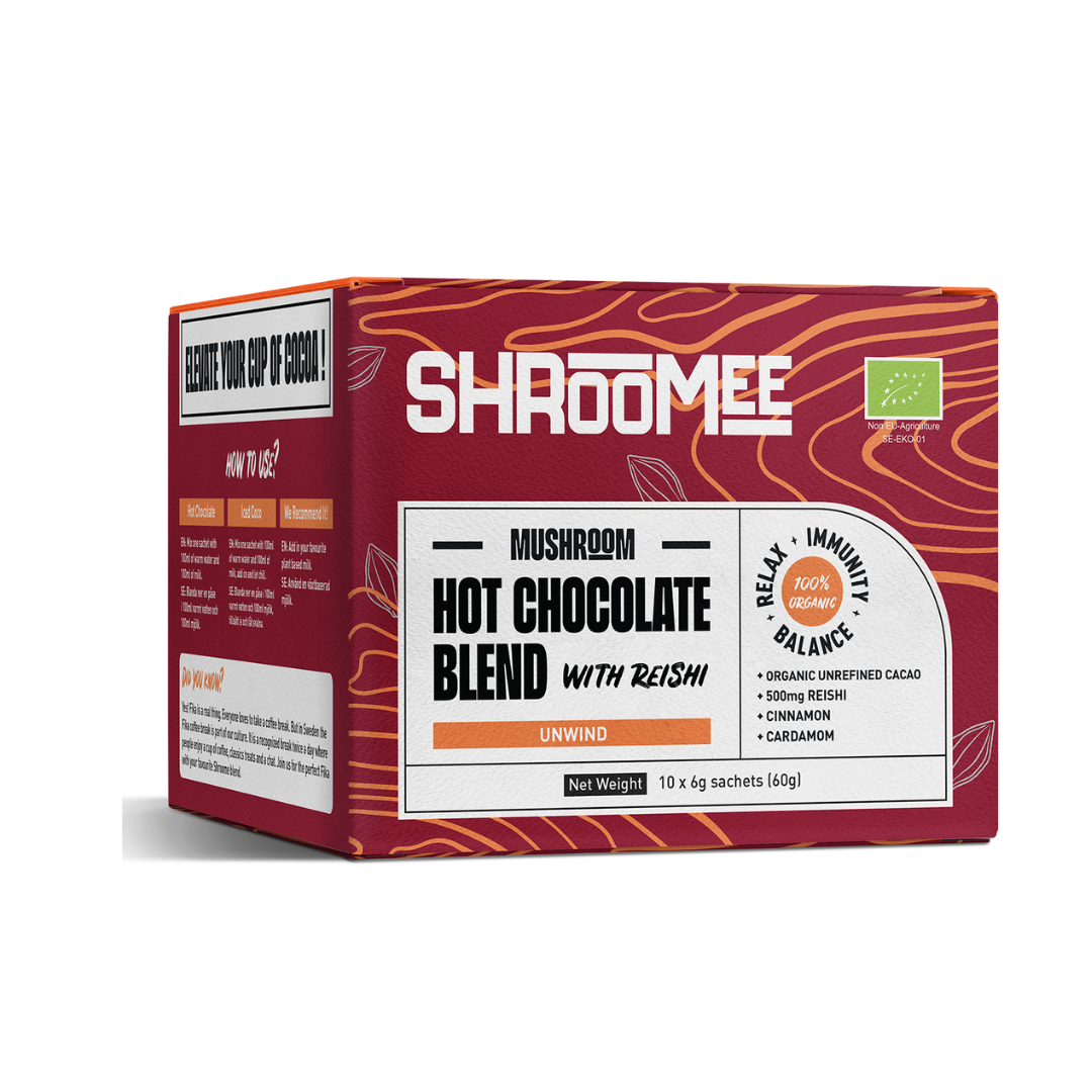 Organic Mushroom Hot Chocolate Mix with Reishi